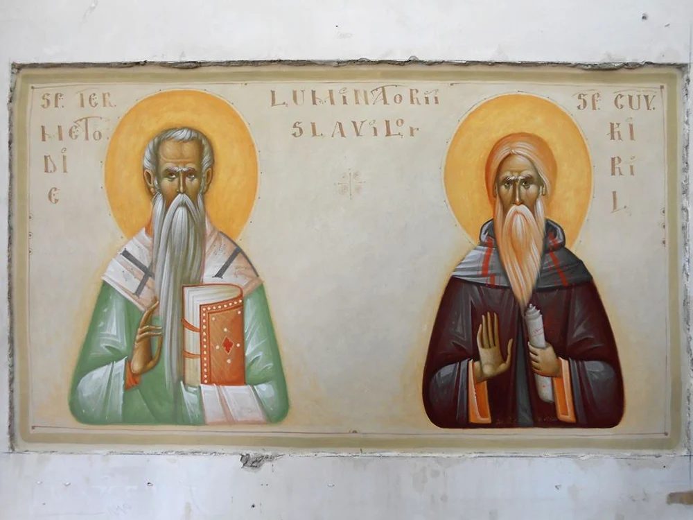 Sfinţii Chiril şi Metodie, luminătorii slaviloricoană de Mihai Coman