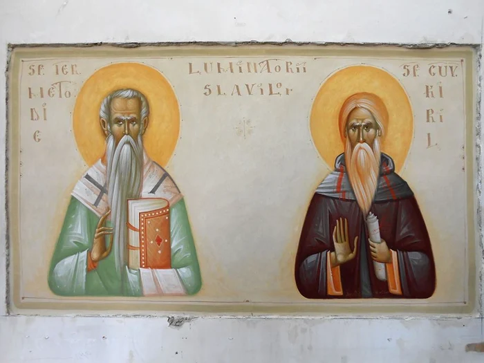 
    Sfinţii Chiril şi Metodie, luminătorii slaviloricoană de Mihai Coman  