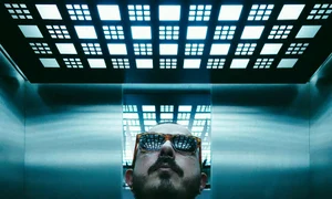 Selfie ul în lift jpeg