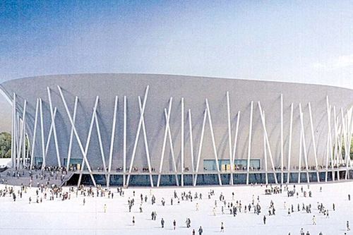 Patinoarul va avea formă de scoică şi va adăposti 6.000 de spectatori
