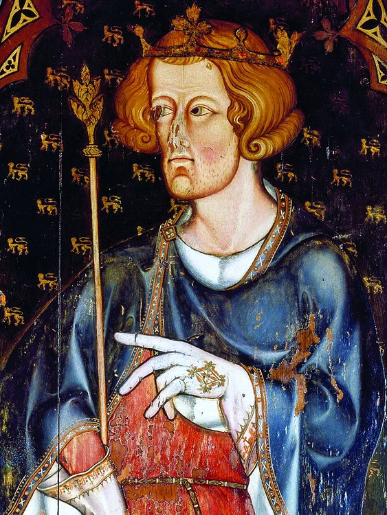 Portret din catedrala Westminster Abbey. Se presupune că ar fi al lui Edward Longshanks 