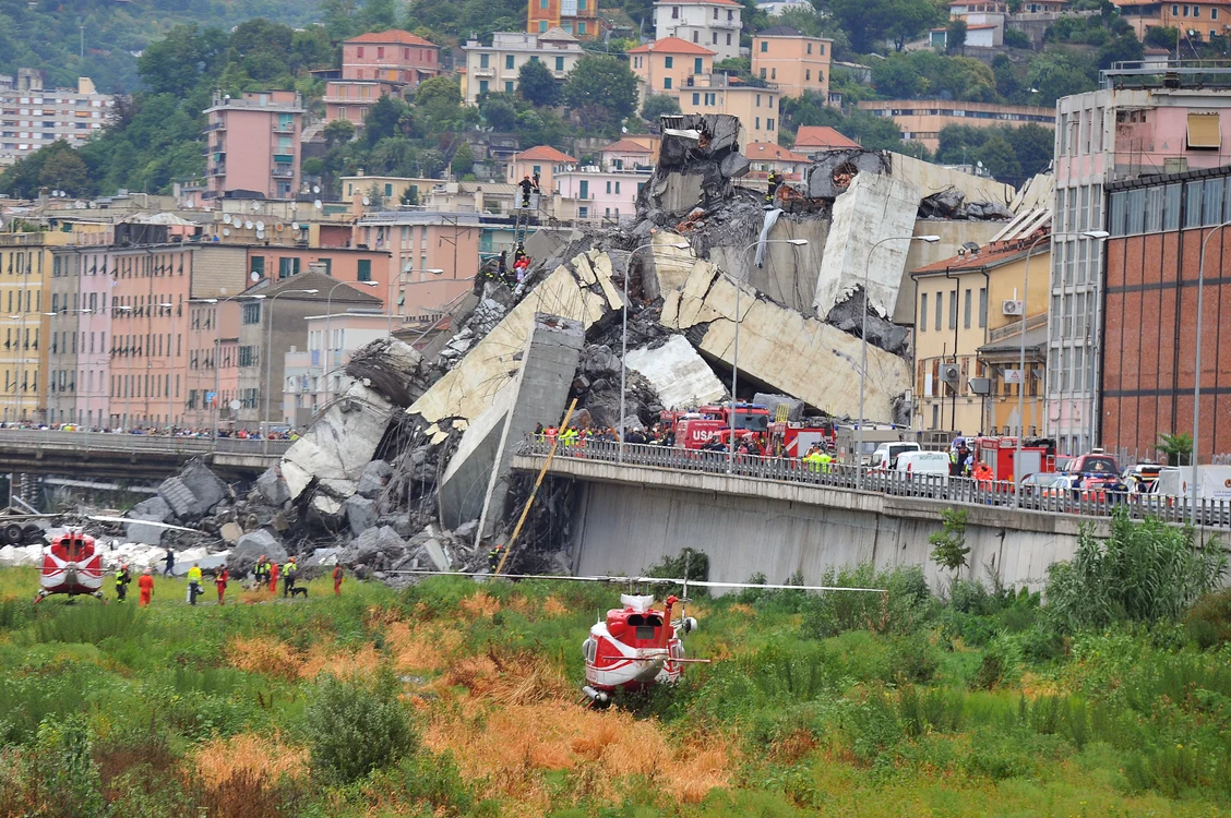 Podul Morandi s-a prăbuşit la 14 august 2018 ucigând 43 de oameni