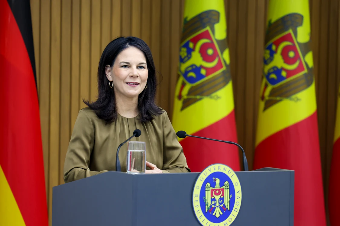 Ministra de Externe a Germaniei, Annalena Baerbock, întreprinde o vizită la Chișinău. FOTO: Gov.md