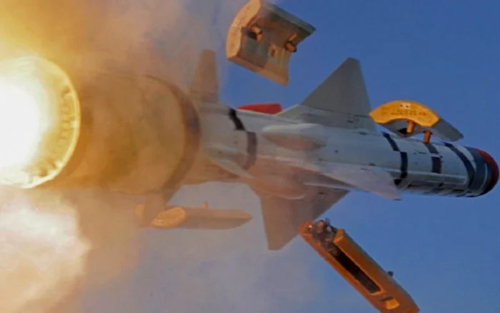 Lansarea unei rachete Exocet MM40 Block 3 FOTO: mbda-systems.com
