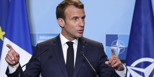 Emmanuel Macron la summitul NATO de la Bruxelles FOTO EPA-EFE