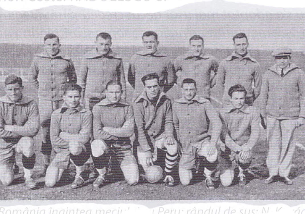 Lotul României la Mondialul din Uruguay din 1930/FOTO: FRF