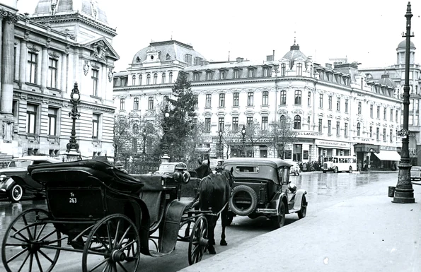 Calea Victoriei în perioada interbelică (Arhivele Naționale ale României, Colecția Documente fotografice, F I 10987-2)