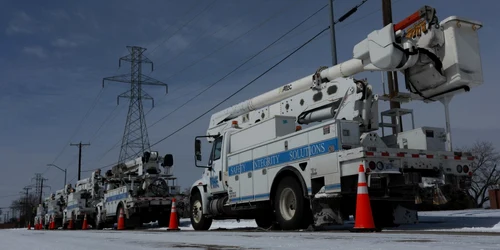 Utilaje de deszăpezire în Texas FOTO EPA-EFE