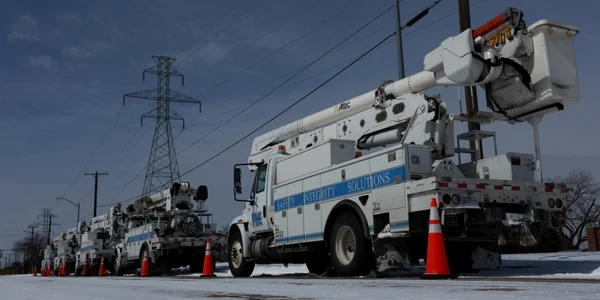 Utilaje de deszăpezire în Texas FOTO EPA-EFE