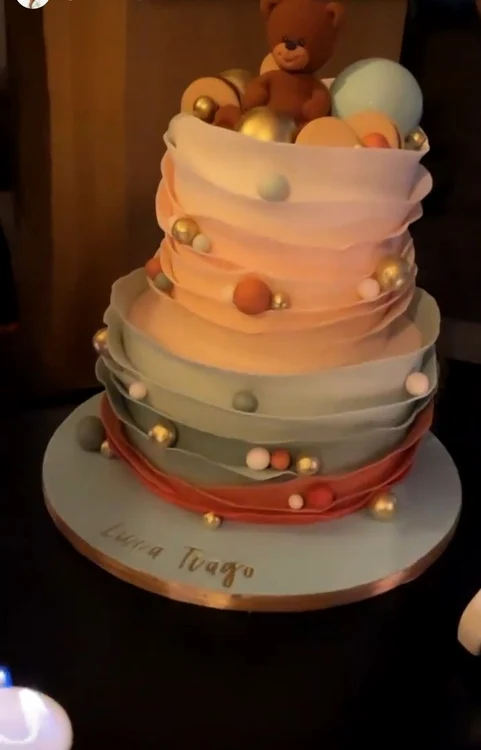 Tortul de botez al lui Luca Tiagofoto: Instagram