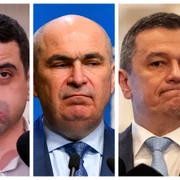 George Simion, Ilie Bolojan, Sorin Grindeanu / FOTO Mediafax Foto