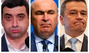 George Simion, Ilie Bolojan, Sorin Grindeanu / FOTO Mediafax Foto