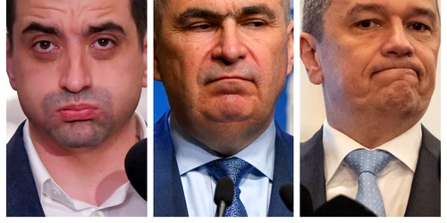 George Simion, Ilie Bolojan, Sorin Grindeanu / FOTO Mediafax Foto