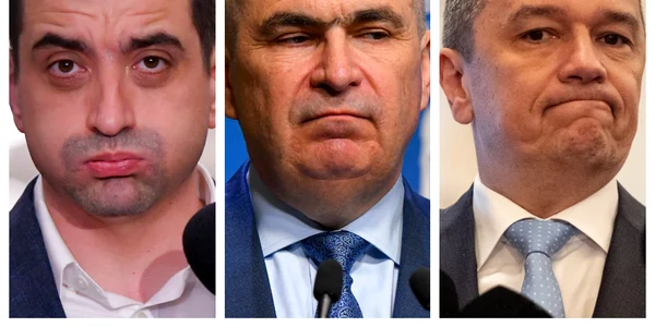 George Simion, Ilie Bolojan, Sorin Grindeanu / FOTO Mediafax Foto