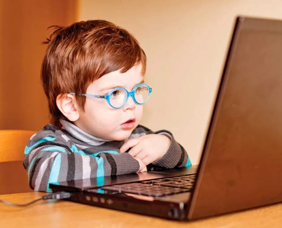 De mici ştiu  să lucreze  pe calculator