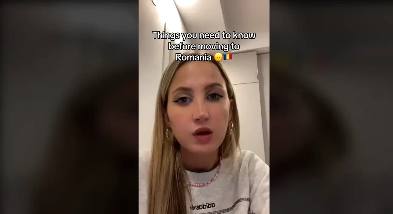 Tânăra le dă sfaturi străinilor care vor să se stabilească în România FOTO captură video Tik Tok