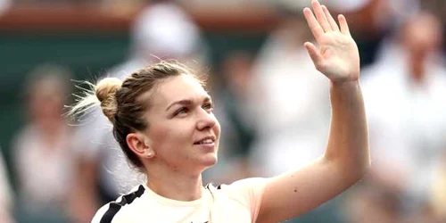 Simona Halep în meciul contra cehoaicei Kristyna Pliskova la turneul Indian Wells în California Statele Unite ale Americii FOTO Guliver / Getty images 