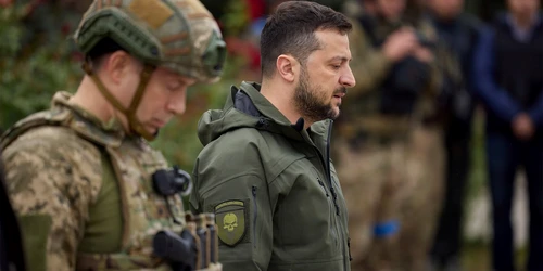 Volodimir Zelenski la Izium FOTO Profimedia