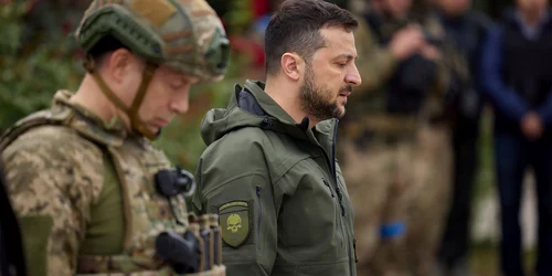 Volodimir Zelenski la Izium FOTO Profimedia 