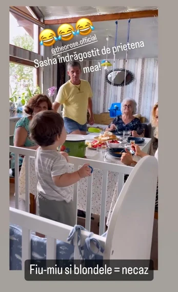 Imaginea postată de Theo Rose / foto: Captură InstaStory 
