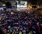 Demonstranţi cer demisia premierului thailandez Prayut Chan-o-cha la Bangkok Thailanda FOTO EPA-EFE / Narong Sangnak