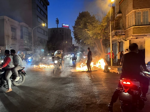 Protestele  au izbucnit în septembrie, după moartea Mahsa Amini aflată în custodia poliției FOTO:AFP