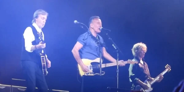 Paul McCartney şi Bruce Springsteen / foto Captură