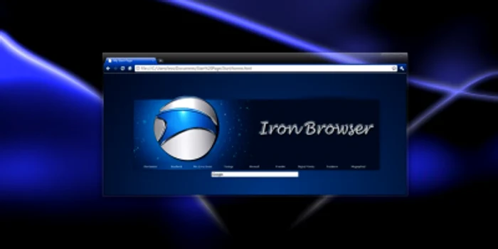 Iron Browser este un fel de Google Chrome orb