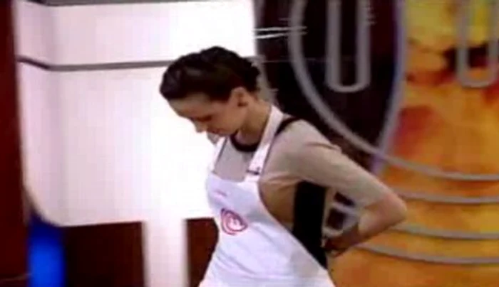 Andreea Moldovan a fost eliminată de la MasterChef (Foto: captură video Pro TV)