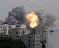 Explozie în timpul unui raid aerian israelian în Fâşia Gaza FOTO Reuters