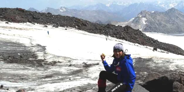 Dor Geta Popescu pe vârful Elbrus