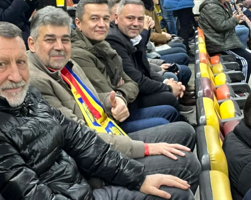 Marce Ciolacu cu Stanescu si Grindeanu la meci FOTO Marian Mina jpg