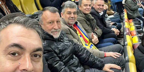 Marce Ciolacu cu Stanescu si Grindeanu la meci FOTO Marian Mina jpg