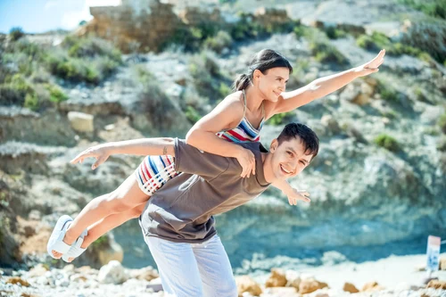 Diana Bulimar și logodnicul ei, Radu Dumitrache/ Foto PR Antena 1 