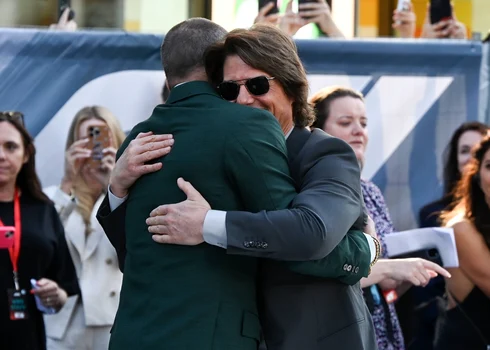 Brad Pitt și Tom Cruise la premiera F1 the Movie