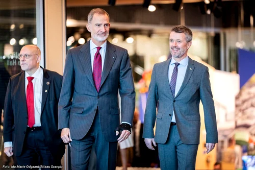 Regele Felipe al Spaniei și Regele Frederik al Danemarcei. FOTO: Casa Regală daneză