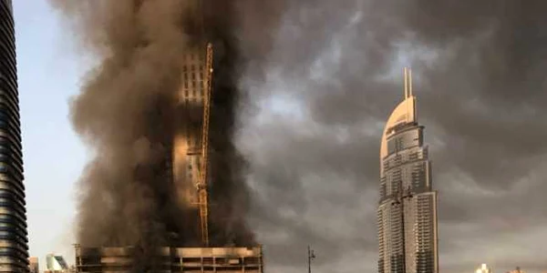 Incendiu Burj Khalifa Twitter