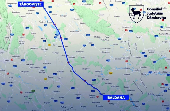 Drumul va fi reconfigurat pe 4 benzi de circulație, pe o lungime de 44,13 km. Foto CJD