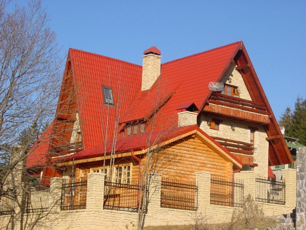 casa, acoperis, colorat