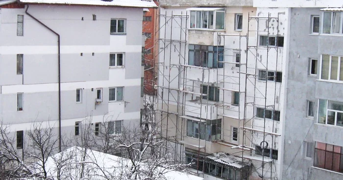 Câteva blocuri din oraş au fost în schele anul trecut