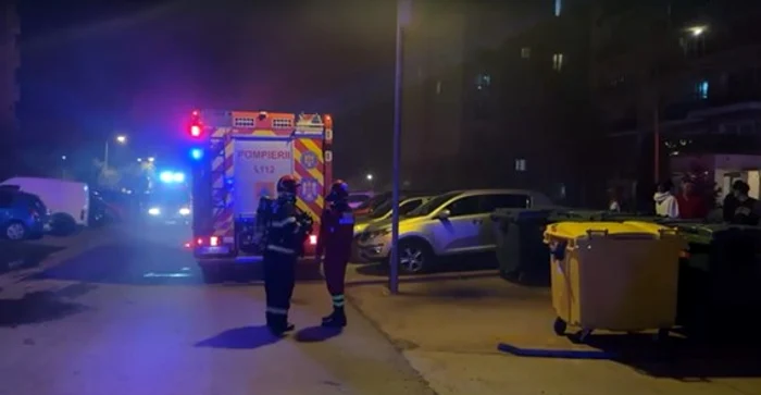 Incendiu la Ștefăneștii de Jos FOTO: Captură video