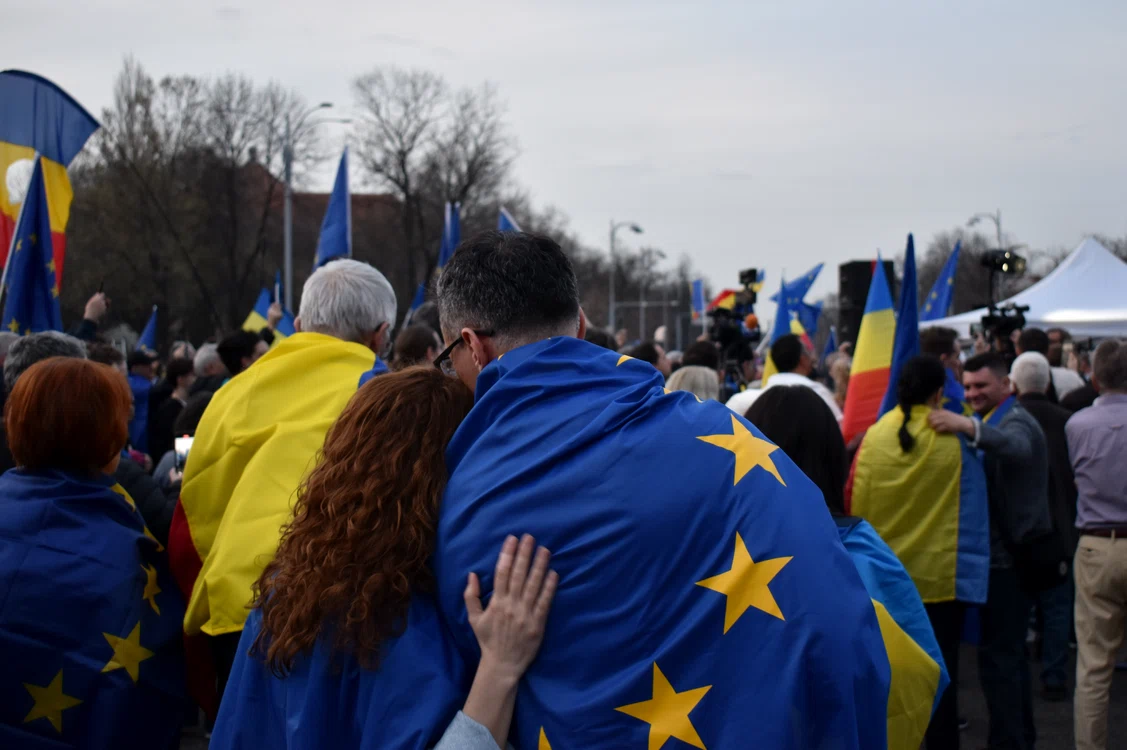 Miting pro-Europa din 15 martie 2025 în București FOTO Shutterstock 