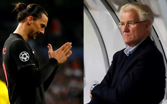 Zlatan Ibrahimovici şi Morten Olsen. FOTO AP