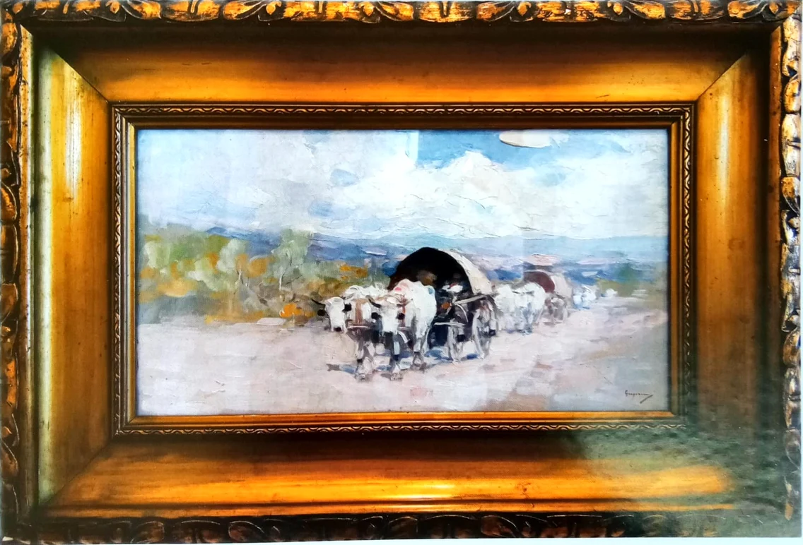 Tablou Nicolae Grigorescu Galeria de Arta Pitesti foto CJ Arges jpeg