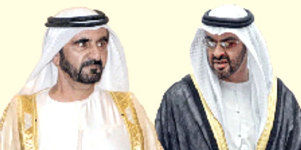 Mohammed bin Rashid al-Maktoum şi Mohammed bin Zayed al-Nahyan 