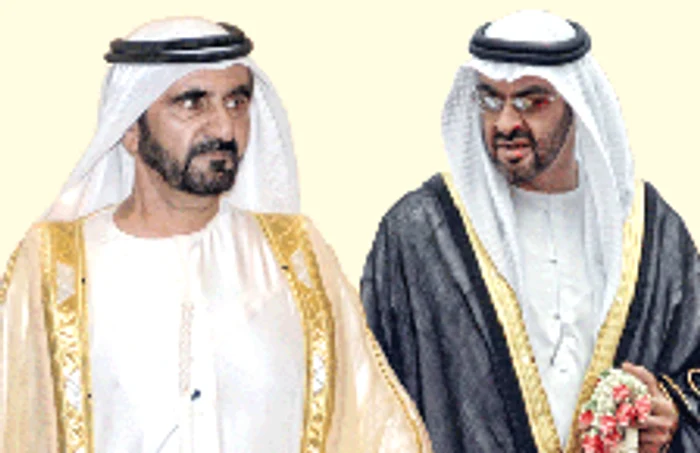 Mohammed bin Rashid al-Maktoum şi Mohammed bin Zayed al-Nahyan 