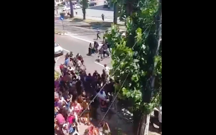 Momentul în care situația a degenerat. Sursa: captură Adevărul