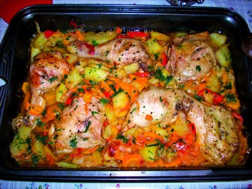 pui cu legume la cuptor jpeg