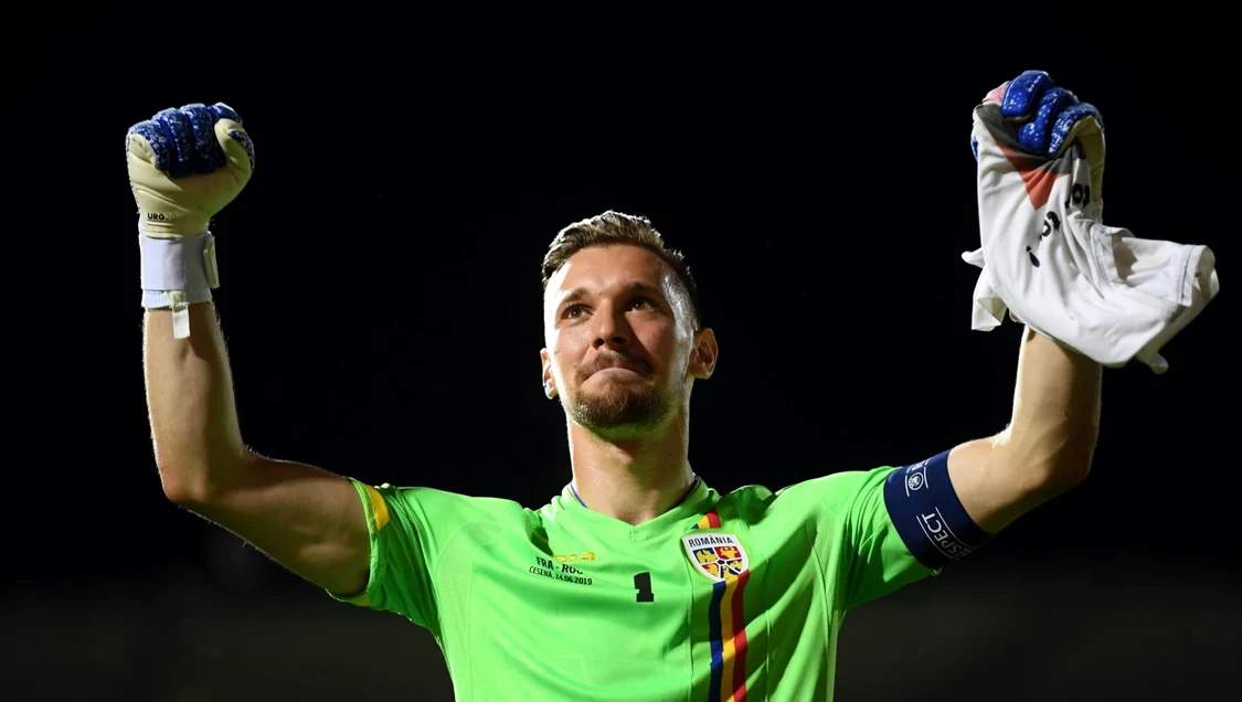 Ionuț Radu a apărat poarta României de 4 ori. Foto Sportpictures