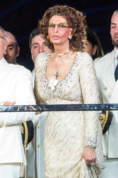 Sophia Loren  a botezat vasul de croazieră MSC Bellissima, care înseamnă Frumoasa